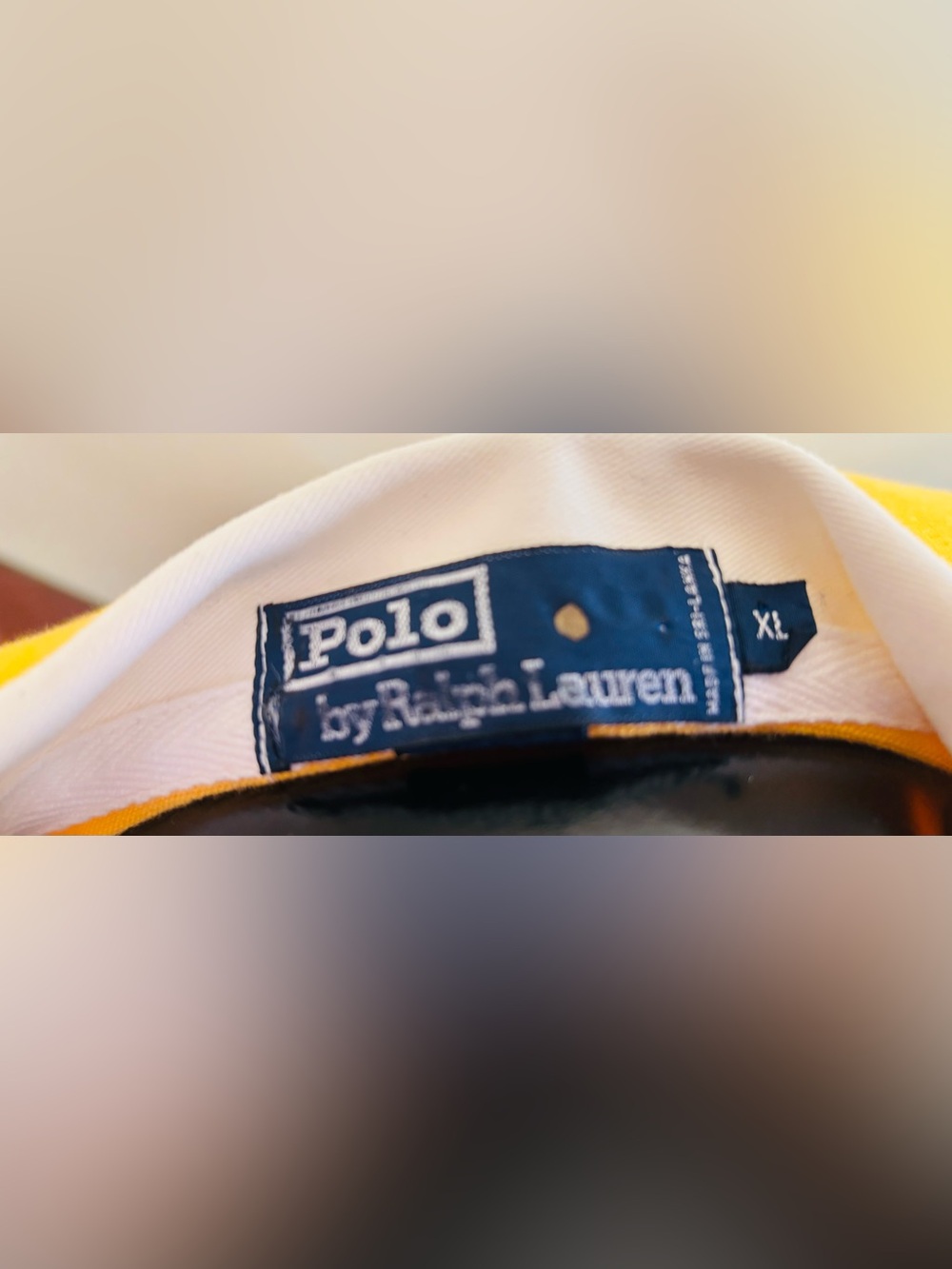 Vintage Ralph Lauren Long Sleeve Yellow Rugby Polo Shirt Size: XL - Picture 5 of 5